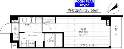 ステージグランデ茅場町      304号室 間取り