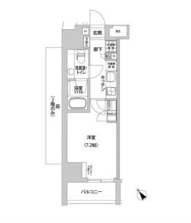 メトロステージ上野    201号室 間取り