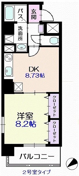 メゾン・フジ山伏町   402号室 間取り