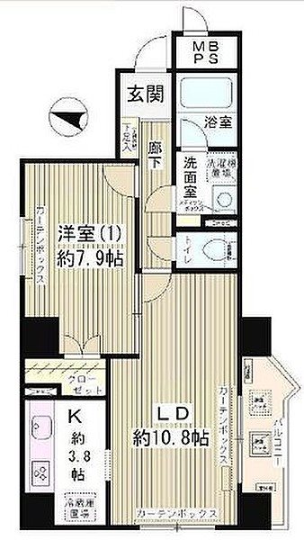 ハイクラッセ日本橋浜町    503号室 間取り
