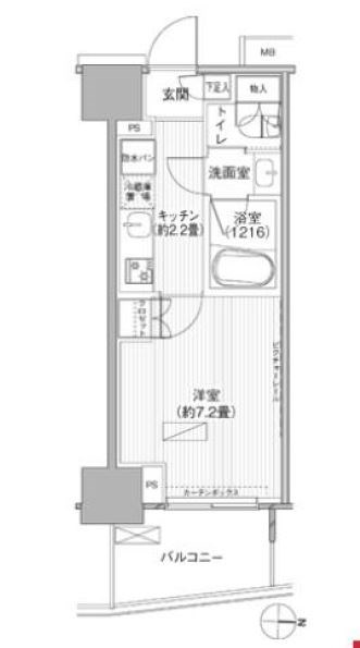 ヒューリックレジデンス新御茶ノ水    603号室 間取り