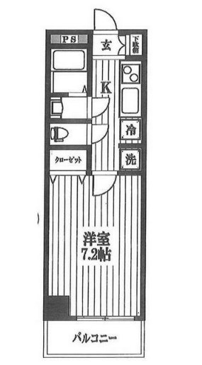 エスコート日本橋人形町   703号室 間取り