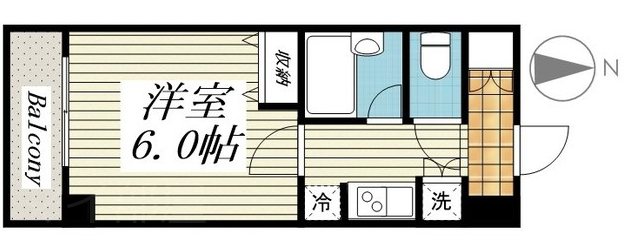 シンシア後楽園   602号室 間取り