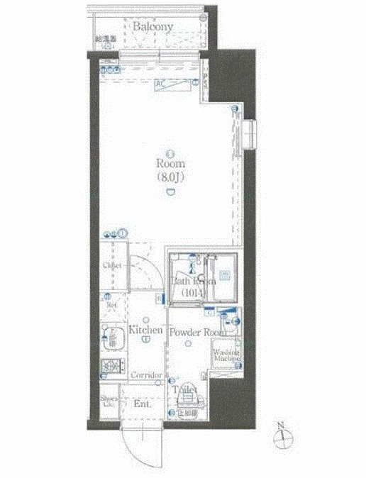 クレイシア上野     202号室 間取り