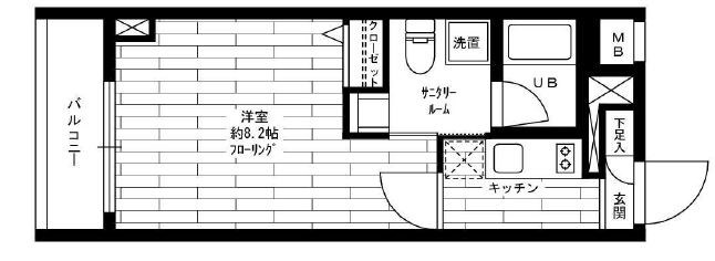 ステージファースト東大前     303号室 間取り