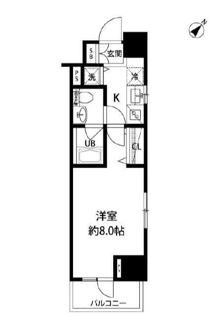 ルクレ日本橋馬喰町      207号室 間取り