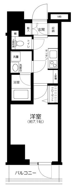GENOVIA秋葉原skygarden    602号室 間取り