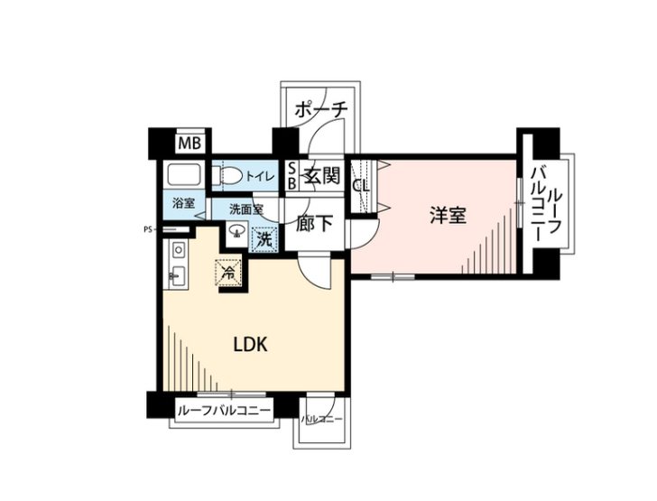 プレール文京ウエスト       1301号室 間取り