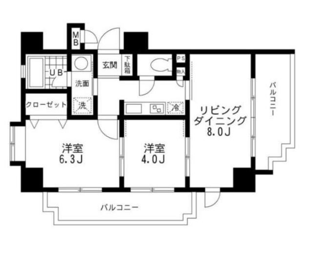 レジディア文京本郷   201号室 間取り