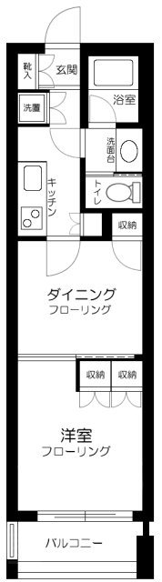 東急ドエル・アルス浅草アクトタワー  3号室 間取り