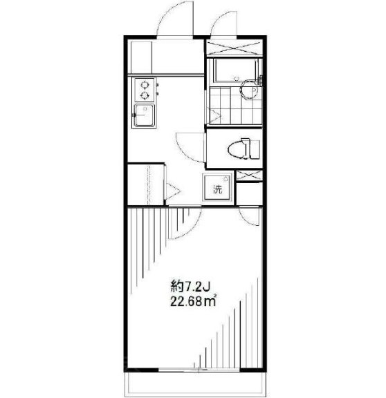 クオリア東上野  202号室 間取り