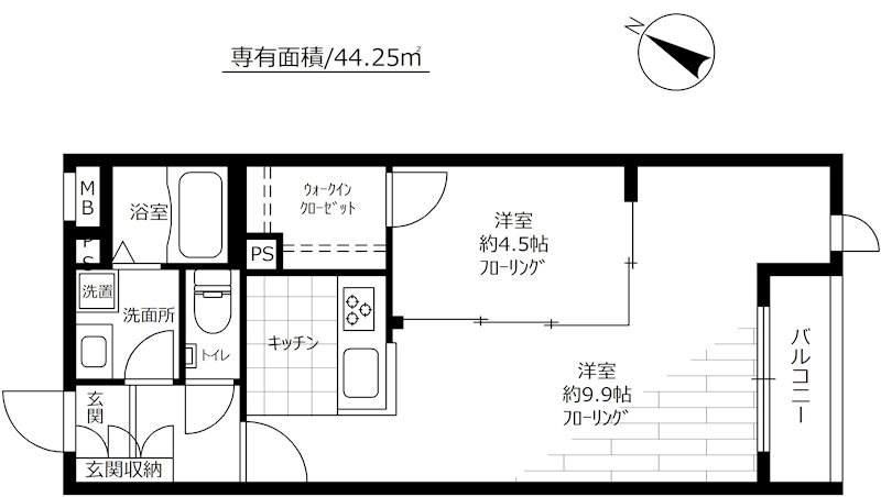 シャンブル向丘 間取り