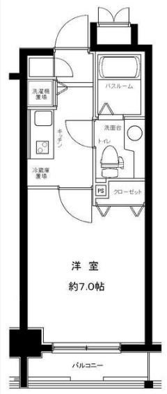 グランフォース九段    604号室 間取り