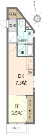 アイステージ千駄木   304号室 間取り