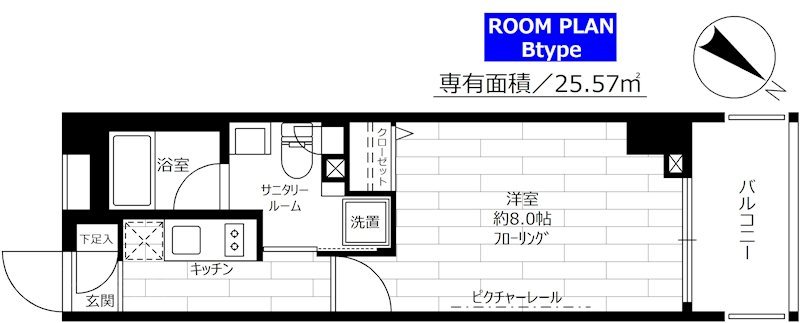 グランドコンシェルジュ日本橋   502号室 間取り