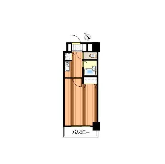 メインステージ茅場町     605号室 間取り