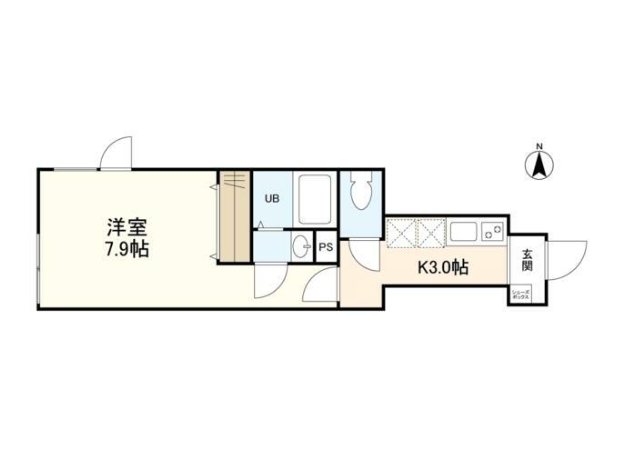 ウェルスクエアイズム四谷大京町 103号室 間取り