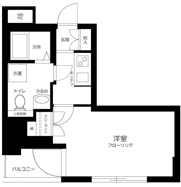 パークウェル神田EAST弐番館   703号室 間取り