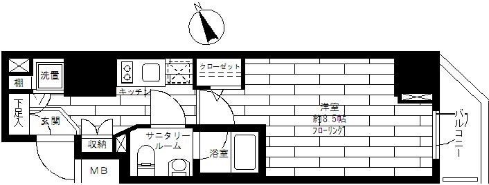 ステージファースト浅草橋    201号室 間取り