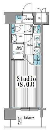 グランドガーラ銀座     14号室 間取り