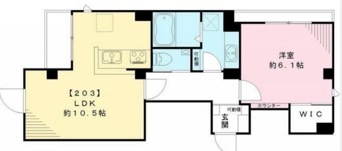 ラシーネテラス文京千駄木  302号室 間取り