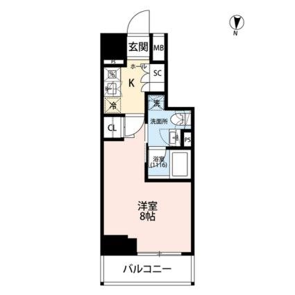 プレールドゥーク神楽坂   702号室 間取り