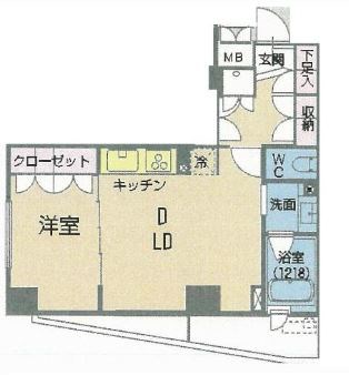 HF千駄木レジデンス     903号室 間取り