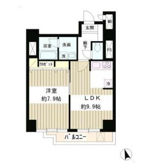 グリーンコート    602号室 間取り