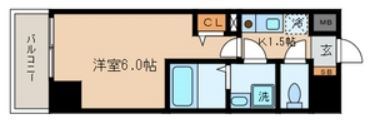 シエル白山B館    間取り