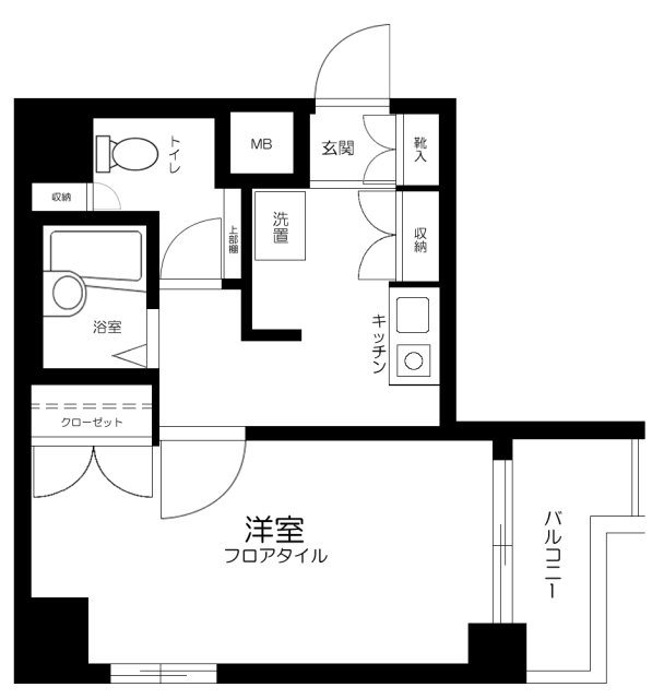 ヴェルステージ茅場町     706号室 間取り