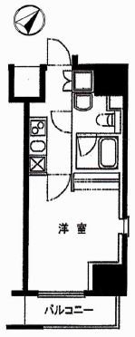 パークウェル蔵前   402号室 間取り