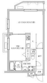 ルミード飯田橋   301号室 間取り