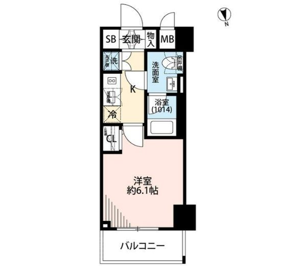 プレールドゥーク銀座イーストⅡ   702号室 間取り