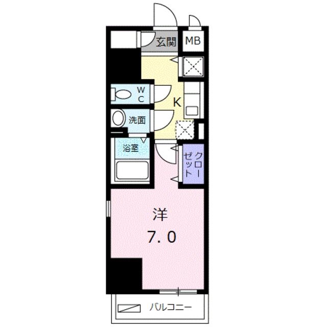 パルティール・アサクサ   205号室 間取り