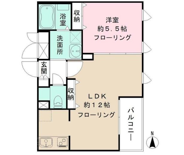 ケーハウス四谷 6号室 間取り