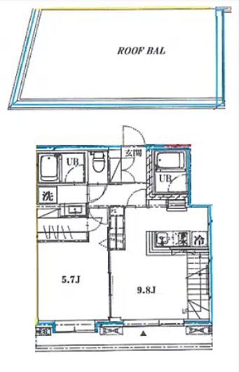 kukaiterrace茗荷谷  402号室 間取り