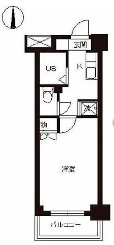スカイコート文京白山第3     405号室 間取り