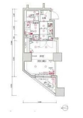 グランティアラ新御徒町アジールコート  305号室 間取り