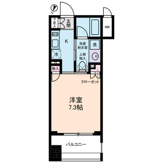 オーベルジュ日本橋  608号室 間取り