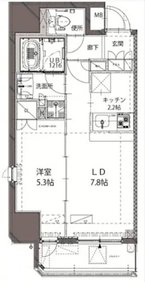ベルジューレ神保町     602号室 間取り