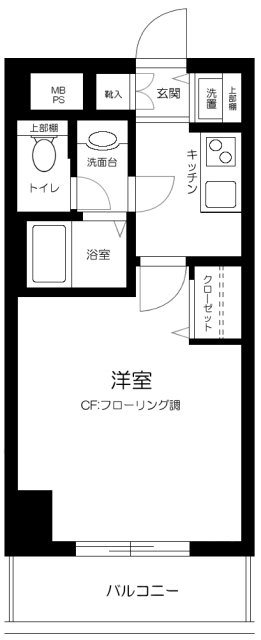 メゾンドヴィレ日本橋浜町   408号室 間取り
