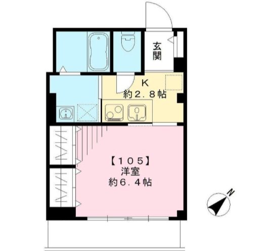 レイレ　ラヴィ      105号室 間取り