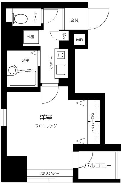 サンテミリオン東日本橋駅前     1001号室 間取り