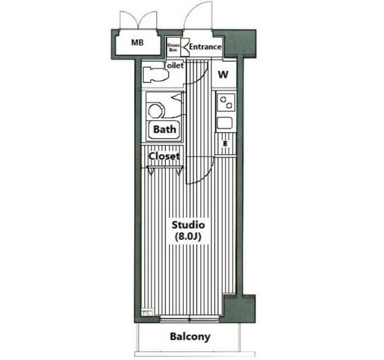グランドガーラ日本橋茅場町     5号室 間取り