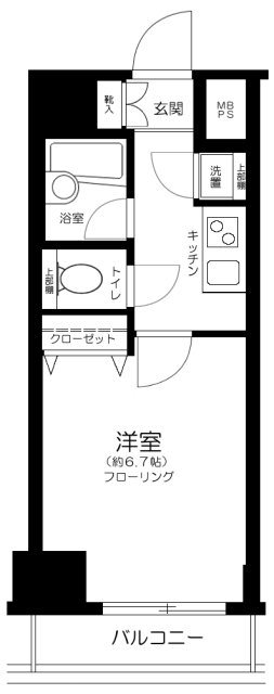 ソアブール御徒町コンフォート    802号室 間取り