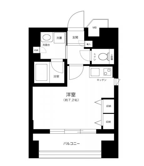 ナビウス東日本橋Ⅰ番館  603号室 間取り