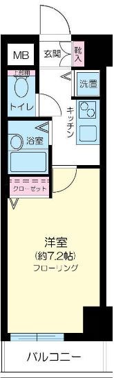 ガラ・ステージ市ヶ谷壱番館    10号室 間取り