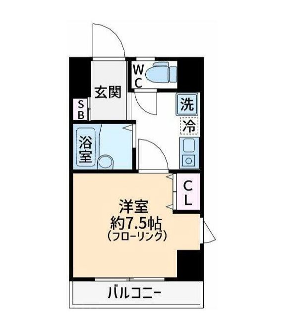 プレール九段   6号室 間取り