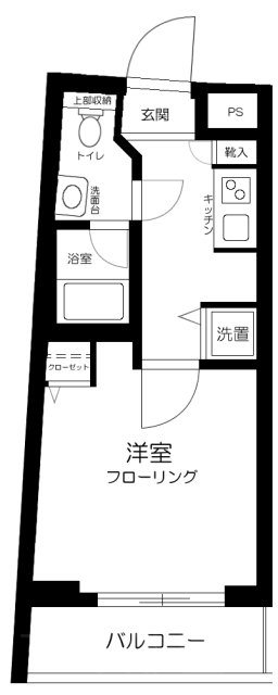 スカイコート牛込神楽坂    305号室 間取り