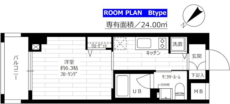 グランドコンシェルジュ早稲田     402号室 間取り